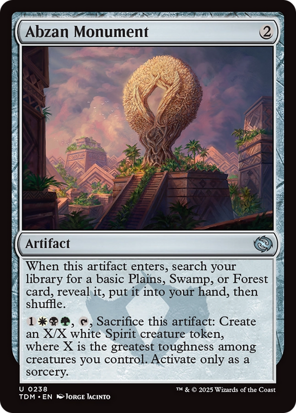 Abzan Monument [Tarkir: Dragonstorm] - Magic: The Gathering