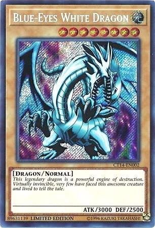 Blue-Eyes White Dragon (CT14-EN002) [Secret Rare] - Yu-Gi-Oh!