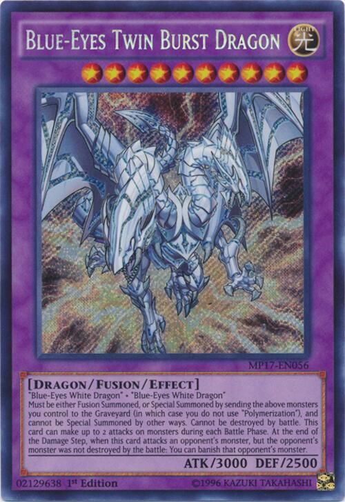 Blue-Eyes Twin Burst Dragon (MP17-EN056) [Secret Rare] - Yu-Gi-Oh!
