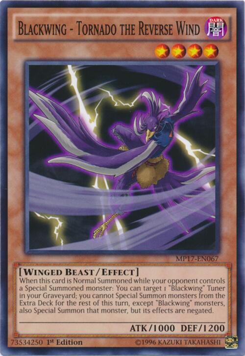 Blackwing - Tornado the Reverse Wind (MP17-EN067) [Common] - Yu-Gi-Oh!