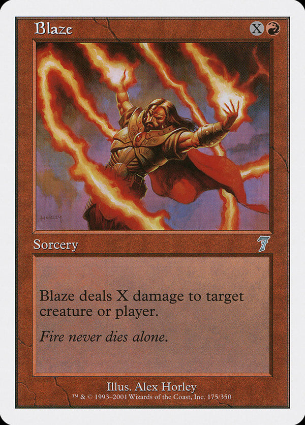 Blaze [Seventh Edition] - Magic: The Gathering