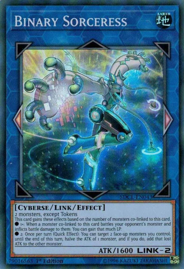 Binary Sorceress (SDCL-EN043) [Super Rare] - Yu-Gi-Oh!