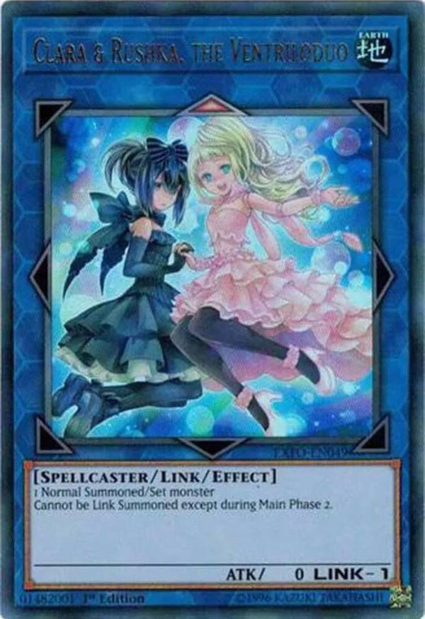 Clara & Rushka, the Ventriloduo (EXFO-EN049) [Ultra Rare] - Yu-Gi-Oh!