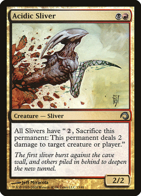 Acidic Sliver [Premium Deck Series: Slivers] - Magic: The Gathering