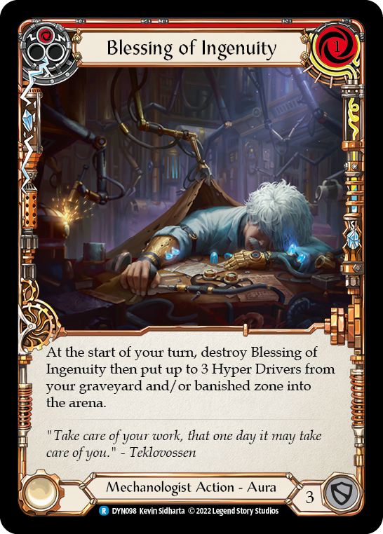 Blessing of Ingenuity (Red) [DYN098] (Dynasty) - Flesh And Blood