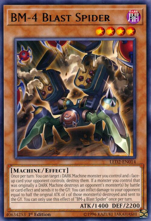 BM-4 Blast Spider (LED2-EN014) [Rare] - Yu-Gi-Oh!
