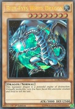 Blue-Eyes White Dragon (Version 3) (LCKC-EN001) [Ultra Rare] - Yu-Gi-Oh!