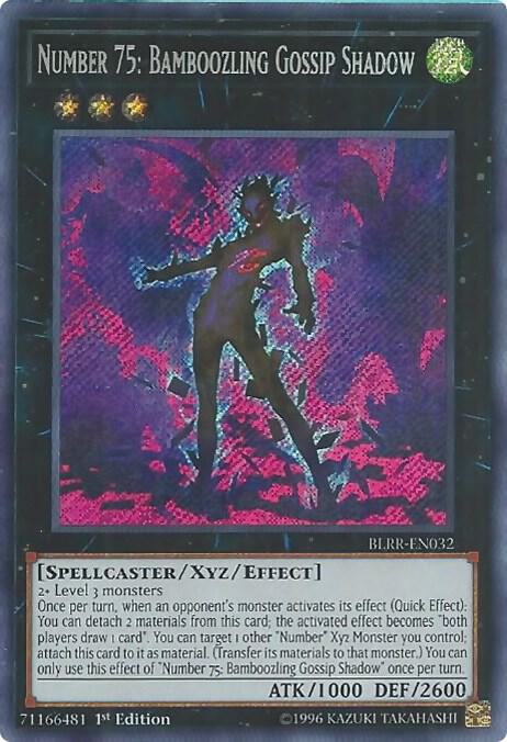 Number 75: Bamboozling Gossip Shadow (BLRR-EN032) [Secret Rare] - Yu-Gi-Oh!