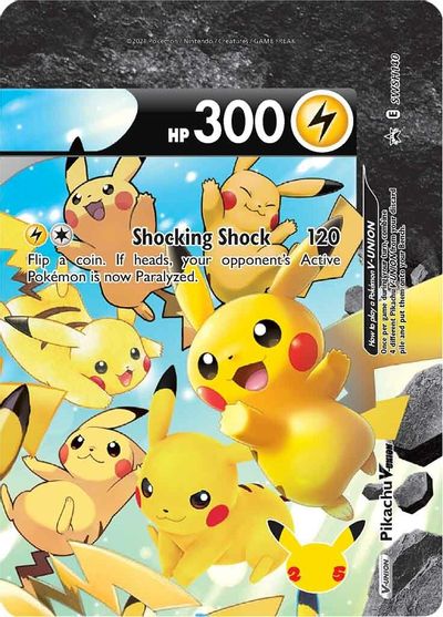 Pikachu V-UNION (SWSH140) (Celebrations) [Sword & Shield: Black Star Promos] - Pokémon
