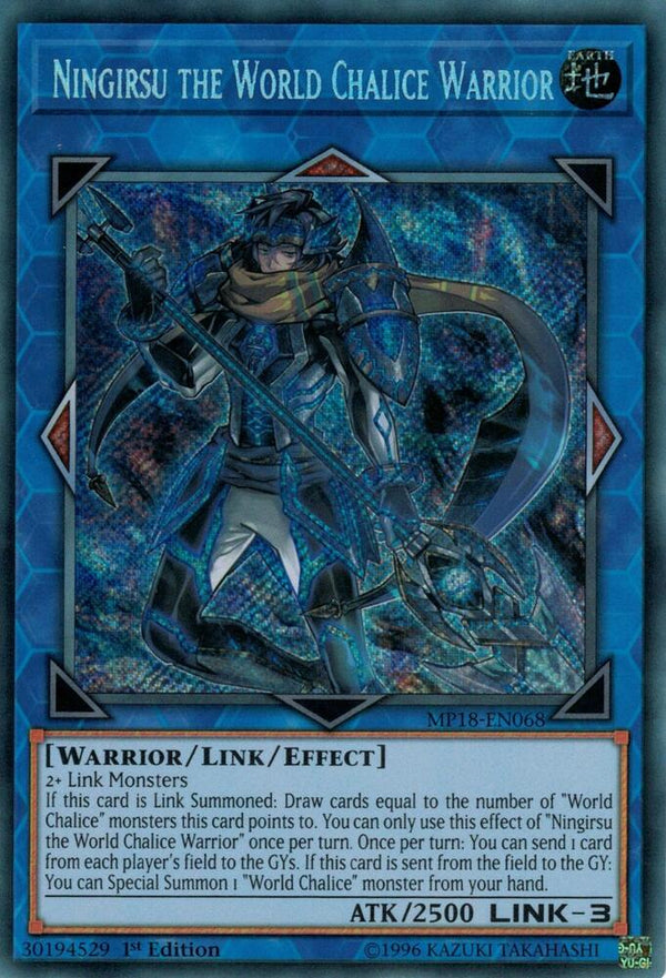 Ningirsu the World Chalice Warrior (MP18-EN068) [Secret Rare] - Yu-Gi-Oh!