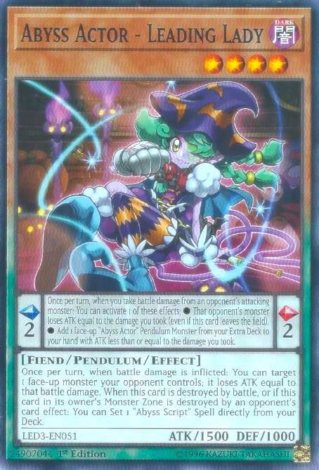 Abyss Actor - Leading Lady (LED3-EN051) [Common] - Yu-Gi-Oh!