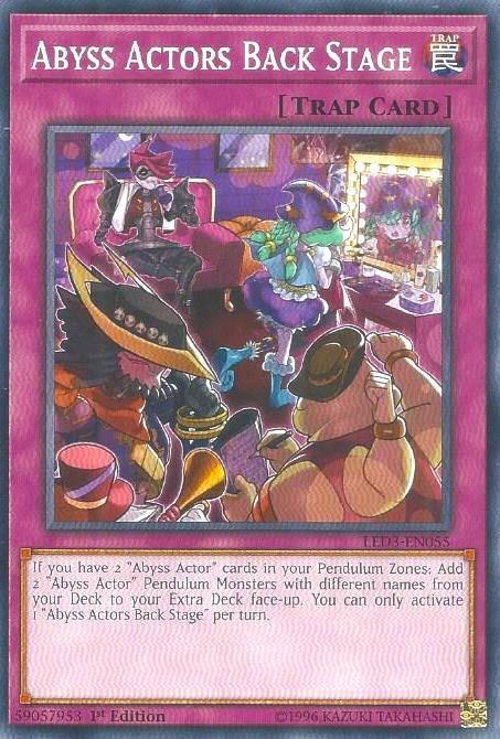 Abyss Actors Back Stage (LED3-EN055) [Common] - Yu-Gi-Oh!