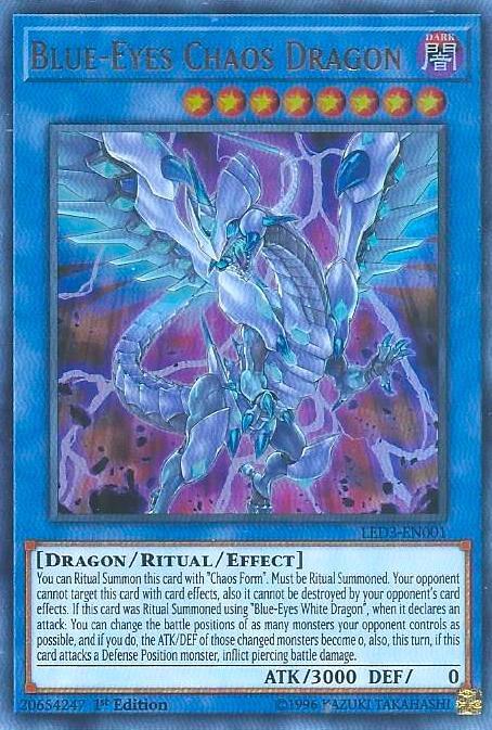 Blue-Eyes Chaos Dragon (LED3-EN001) [Ultra Rare] - Yu-Gi-Oh!