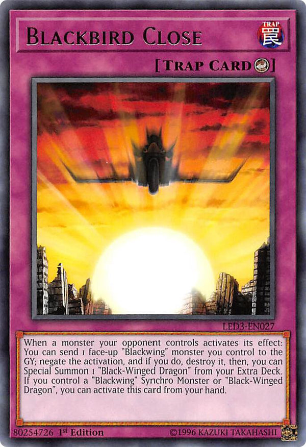 Blackbird Close (LED3-EN027) [Rare] - Yu-Gi-Oh!