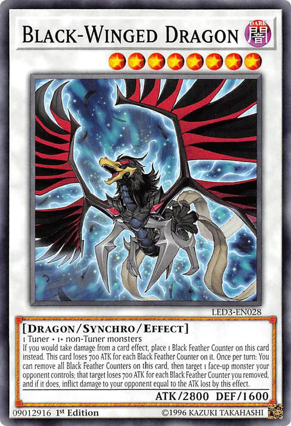 Black-Winged Dragon (LED3-EN028) [Common] - Yu-Gi-Oh!
