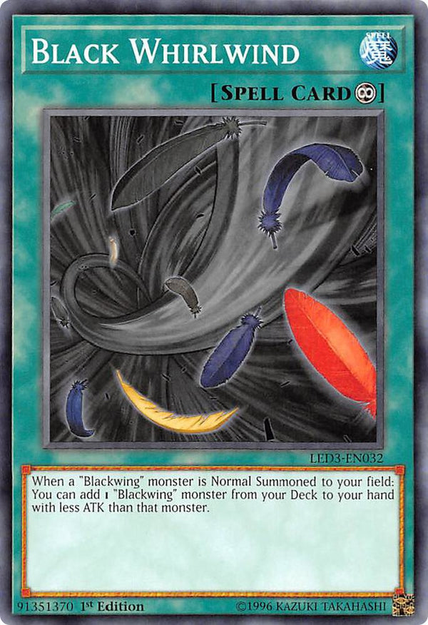 Black Whirlwind (LED3-EN032) [Common] - Yu-Gi-Oh!