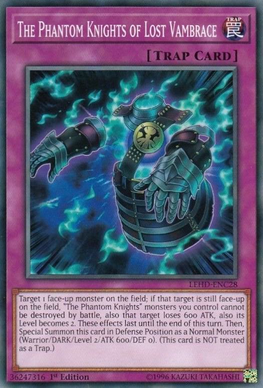 The Phantom Knights of Lost Vambrace (LEHD-ENC28) [Common] - Yu-Gi-Oh!
