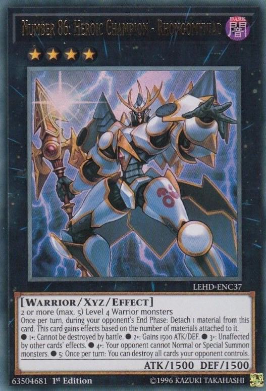 Number 86: Heroic Champion - Rhongomyniad (LEHD-ENC37) [Ultra Rare] - Yu-Gi-Oh!