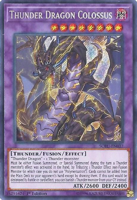 Thunder Dragon Colossus (SOFU-EN037) [Secret Rare] - Yu-Gi-Oh!