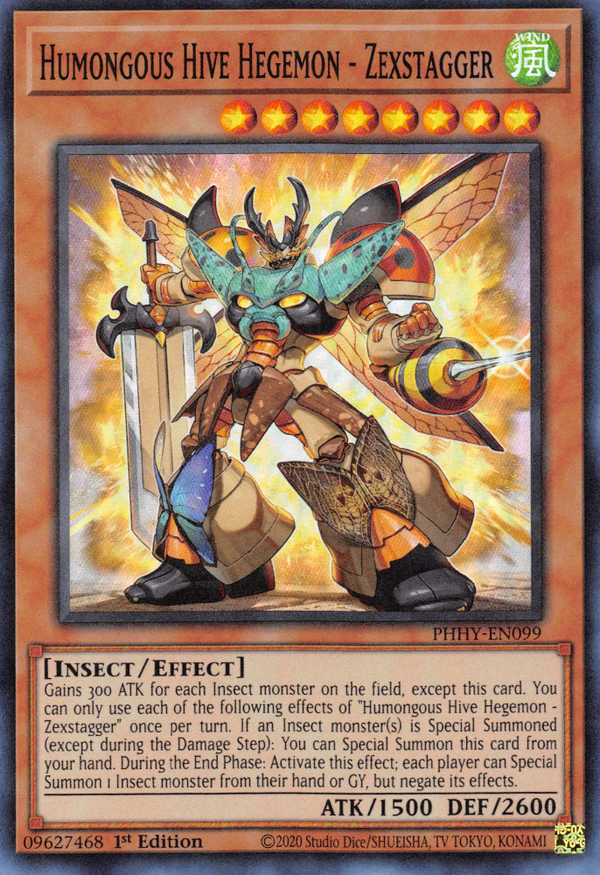 Humongous Hive Hegemon - Zexstagger [PHHY-EN099] Super Rare - Yu-Gi-Oh!
