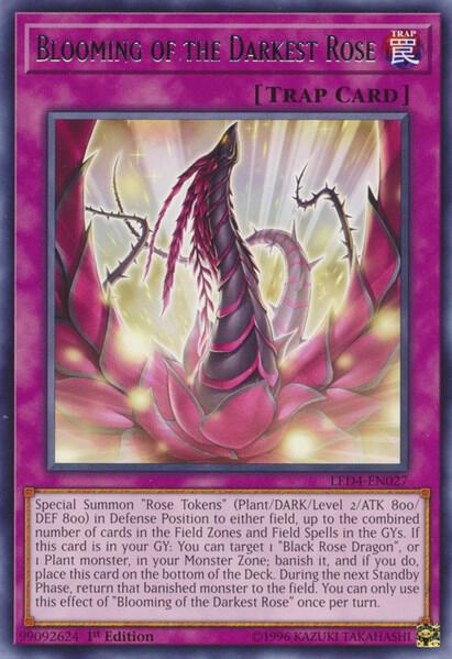 Blooming of the Darkest Rose (LED4-EN027) [Rare] - Yu-Gi-Oh!