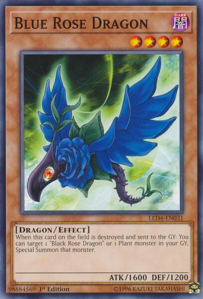 Blue Rose Dragon (LED4-EN031) [Common] - Yu-Gi-Oh!