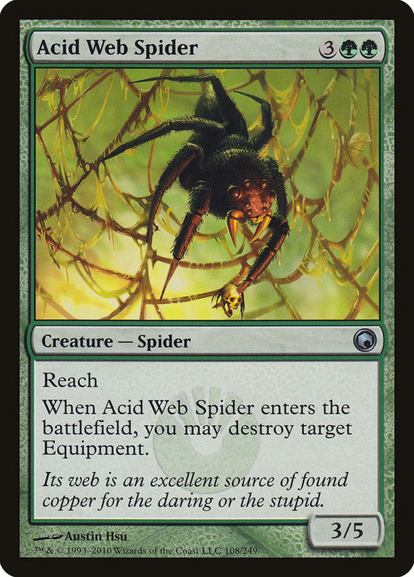 Acid Web Spider [Scars of Mirrodin] - Magic: The Gathering