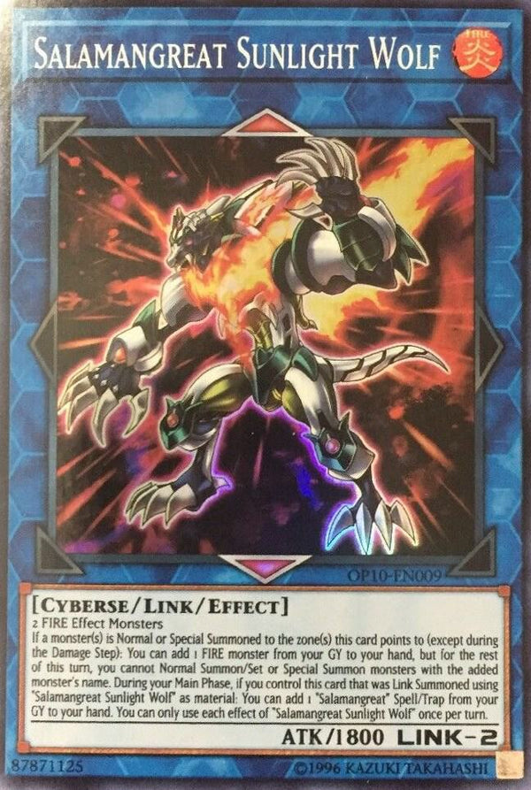 Salamangreat Sunlight Wolf (OP10-EN009) [Super Rare] - Yu-Gi-Oh!
