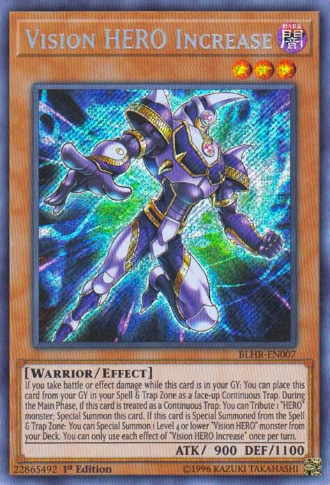 Vision HERO Increase (BLHR-EN007) [Secret Rare] - Yu-Gi-Oh!