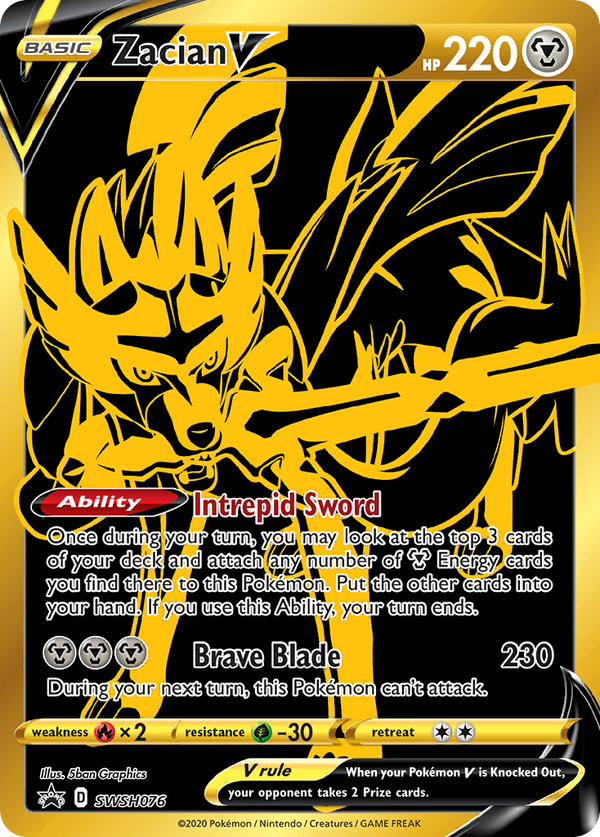 Zacian V (SWSH076) [Sword & Shield: Black Star Promos] - Pokémon