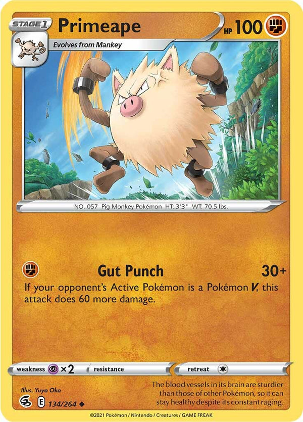 Primeape (134/264) [Sword & Shield: Fusion Strike] - Pokémon