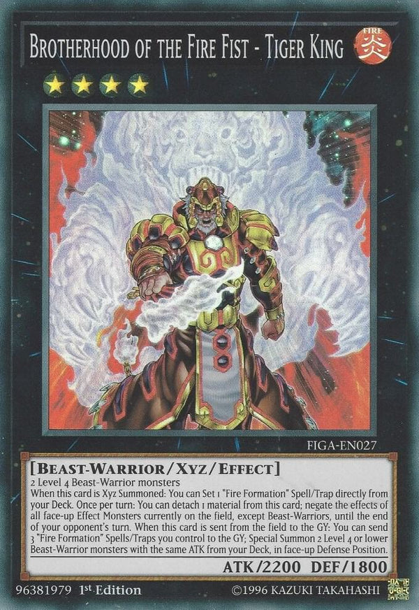 Brotherhood of the Fire Fist - Tiger King (FIGA-EN027) [Super Rare] - Yu-Gi-Oh!