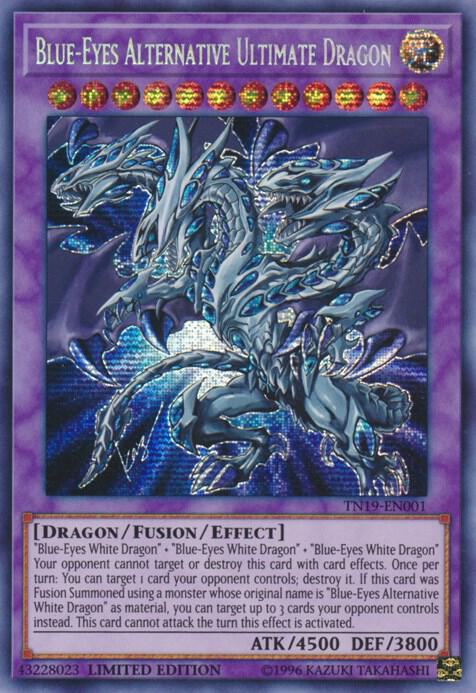 Blue-Eyes Alternative Ultimate Dragon (TN19-EN001) [Prismatic Secret Rare] - Yu-Gi-Oh!