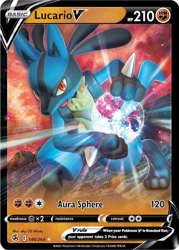 Lucario V (146/264) [Sword & Shield: Fusion Strike] - Pokémon