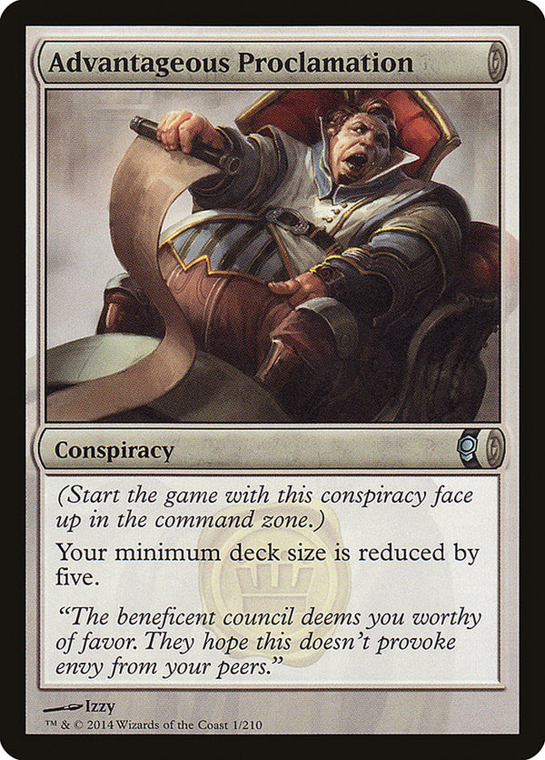 Advantageous Proclamation [Conspiracy] - Magic: The Gathering