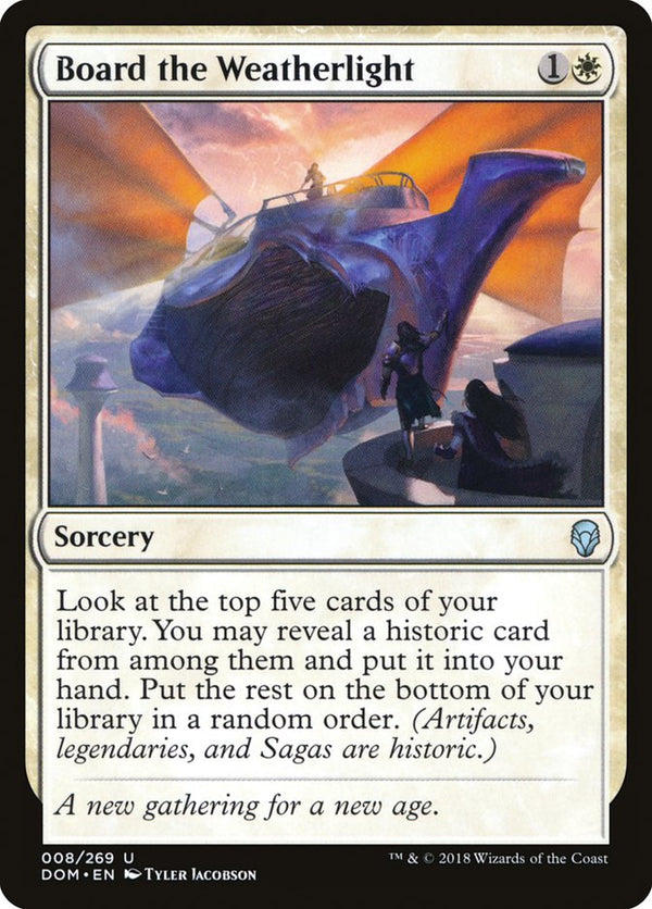 Board the Weatherlight [Dominaria] - Magic: The Gathering