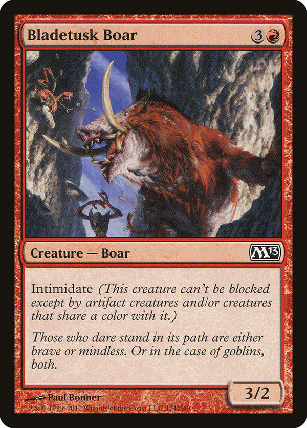Bladetusk Boar [Magic 2013] - Magic: The Gathering