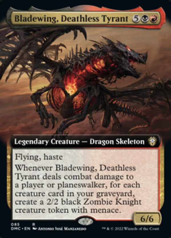 Bladewing, Deathless Tyrant (Extended Art) [Dominaria United Commander] - Magic: The Gathering