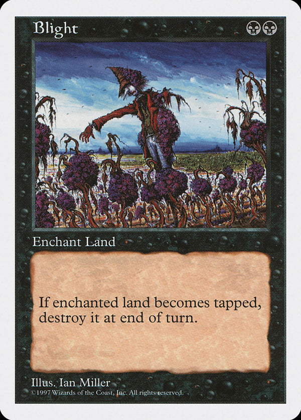 Blight [Fifth Edition] - Magic: The Gathering