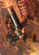 Blaster Hulk Art Card (Gold-Stamped Signature) [Modern Horizons 3 Art Series] - Magic: The Gathering