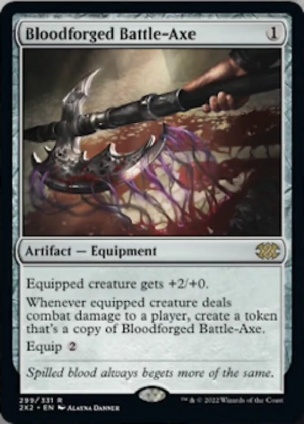 Bloodforged Battle-Axe [Double Masters 2022] - Magic: The Gathering
