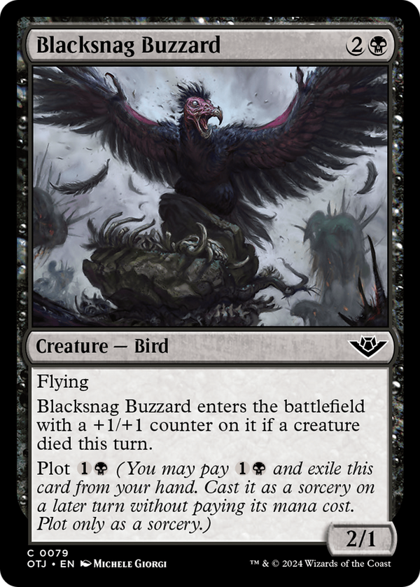Blacksnag Buzzard [Outlaws of Thunder Junction] - Magic: The Gathering