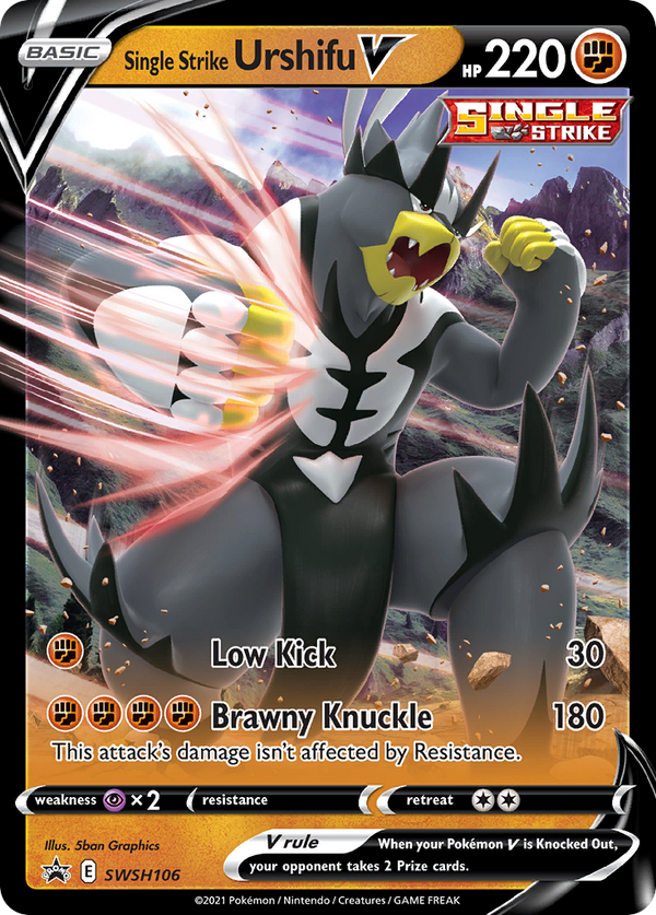 Single Strike Urshifu V (SWSH106) [Sword & Shield: Black Star Promos] - Pokémon