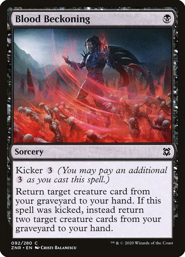 Blood Beckoning [Zendikar Rising] - Magic: The Gathering