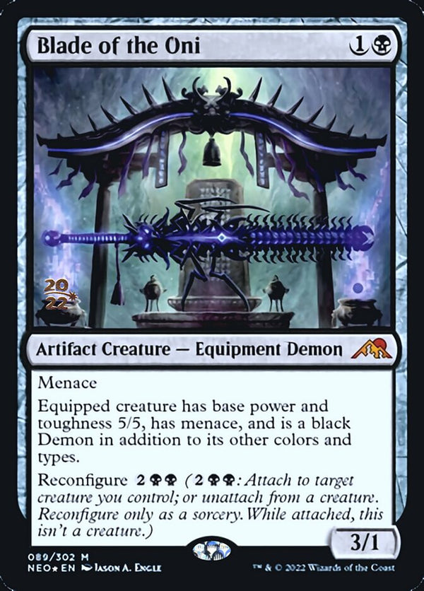 Blade of the Oni [Kamigawa: Neon Dynasty Prerelease Promos] - Magic: The Gathering