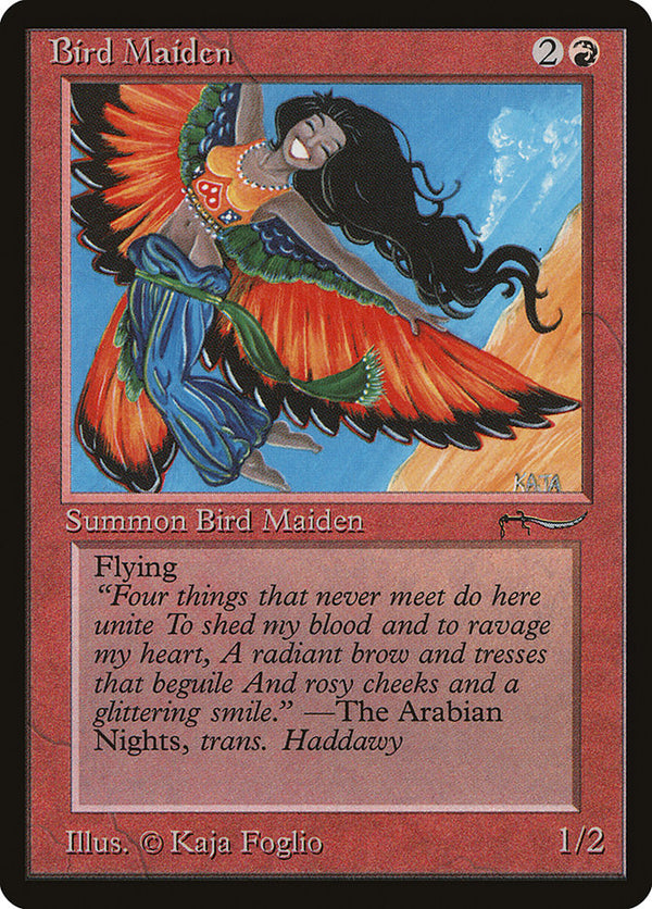 Bird Maiden (Light Mana Cost) [Arabian Nights] - Magic: The Gathering