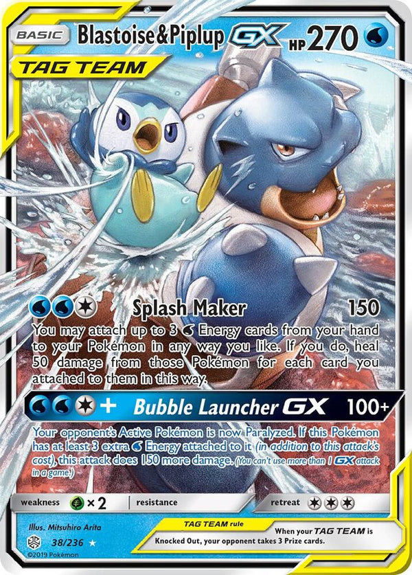 Blastoise & Piplup GX - Pokémon