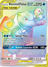 Blastoise & Piplup GX (Secret) - Pokémon