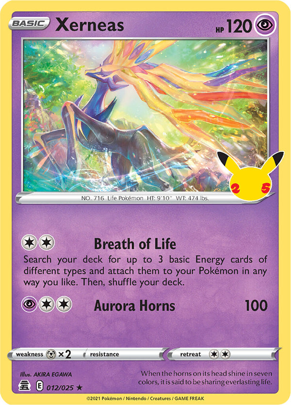 Xerneas (012/025) [Celebrations: 25th Anniversary] - Pokémon