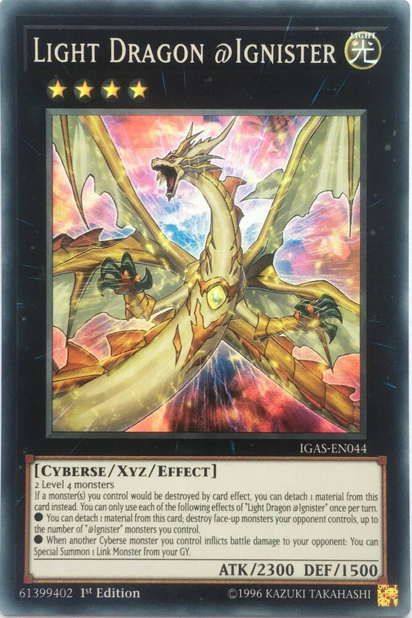 Light Dragon @Ignister (IGAS-EN044) [Super Rare] - Yu-Gi-Oh!